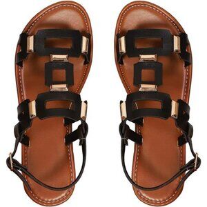 Womens flat sandals open toe ankle strap summer slides beach casual shoes